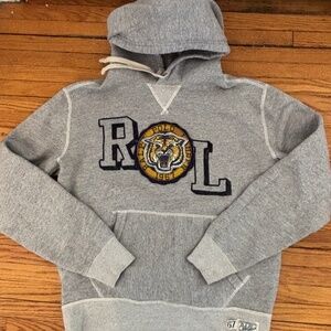 POLO RALPH LAUREN LION HOODIE; IN GREAT SHAPE MEN'S SIZE MEDIUM